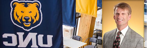 Mark Anderson and UNC flags