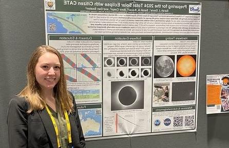 UNC Physics Sarah Davis at AGU